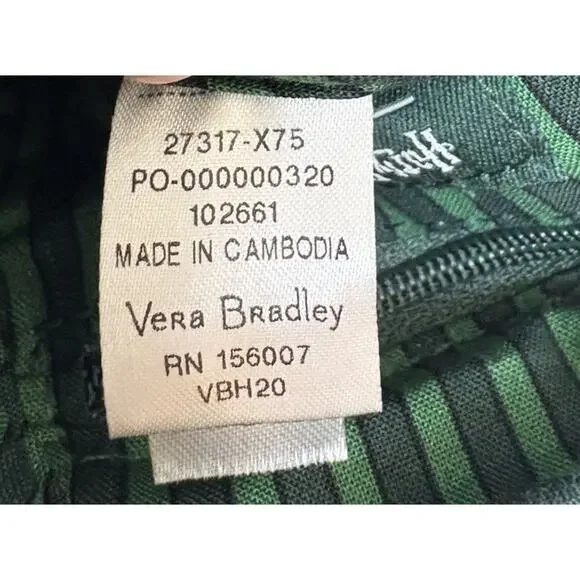 Vera Bradley Harry Potter Slytherin Green Quilted Small Crossbody Bag - Picture 4 of 4